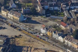 Aerial view, Wilhelmstraße, Hamm, Ruhr area, North Rhine-Westphalia, Germany, DE, Europe, property