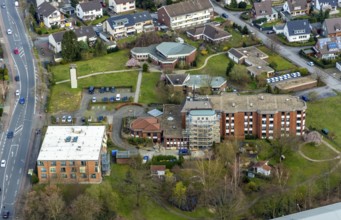 Aerial view, Evangelisches Altenheim Hamm, Amalie-Sieveking-Haus, extension building site, Hamm,