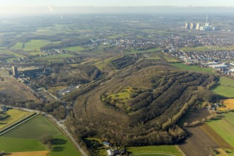 Aerial photo, Kissinger Höhe, slag heap, Humbert-Halde, Hamm, Ruhr area, North Rhine-Westphalia,