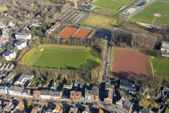 Aerial view, Glück-Auf-Stadion, Lippepark Hamm - Schacht Franz, Herringen, Hamm, Ruhr area, North