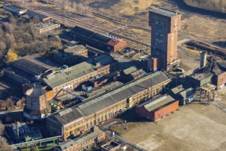 Aerial view, former Ost Heinrich Robert colliery, Wiescherhöfen, Hamm, Ruhr area, North