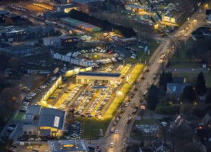 Aerial photo, Automeile Hamm, W. Potthoff Gmbh