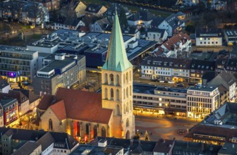 Aerial view, Press House Hamm, Westfälischer Anzeiger, editorial office building, Lippewellle Hamm