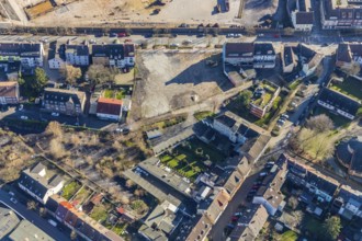 Aerial view, Wilhelmstraße, Hamm, Ruhr area, North Rhine-Westphalia, Germany, DE, Europe, property