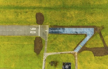 Aerial photo, Lippewiesen, reconstruction of Lippe meadows between Hamm-Lippewiesen airfield and
