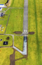 Aerial photo, Lippewiesen, reconstruction of Lippe meadows between Hamm-Lippewiesen airfield and