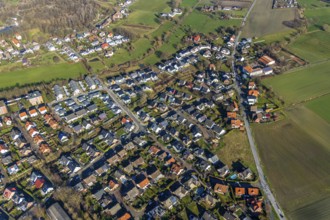 Aerial view, local view Braam-Ostwennemar, development area Im Grünen Winkel, primary school Im