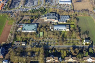 Aerial photo, Freiherr-vom-Stein-Gymnasium, Werries, Hamm, Ruhr area, North Rhine-Westphalia,