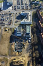 Aerial view, new development area SCI:Q Living, ParacelsusPark, Hamm-Lippstadt University,