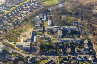 Aerial view, LWL-Universitätsklinik Hamm, Hamm, Ruhr area, North Rhine-Westphalia, Germany, DE,