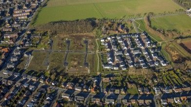 Aerial view, residential park Schulze-Everding, 2nd construction phase, new construction area,