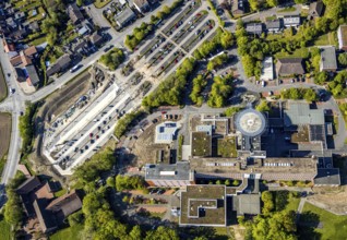 Aerial view, hospital We have updated our terms of use. Familiarise yourself with them