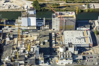 Aerial view, Hammer harbour, Hamm harbour, Ölmühle Brökelmann, Brölio, We have updated our terms of