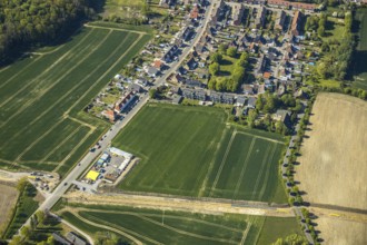 Aerial view, pipeline in the south of Bockum-Hövel, Hamm, Ruhr area, North Rhine-Westphalia,