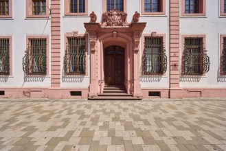 Erthaler Hof, Adelshof, classicism style, entrance area, façade with windows, doors and latticing,