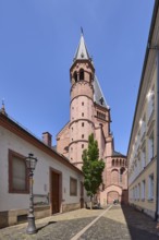 Mainzer Cathedral, St. Martin Cathedral, general architecture, houses, lantern, street made of