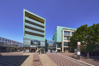 Römerpassage, shopping center, pedestrian zone, residential buildings and commercial buildings,