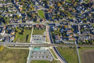 Aerial view, Westtünnen station on Südfeldweg and Von-Thünen-Straße for the future railway station,