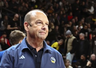 Basketball BBL Bundesliga, Alba Berlin - FC Bayern Munich Basketball from left Marco Baldi (Alba