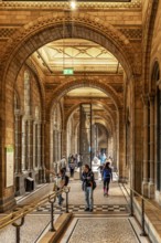 London, United Kingdom - 15 May 2025: The historic and beautiful arched gallery inside the renowned