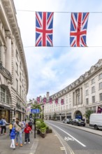 London, United Kingdom - 15 May 2025: Iconic Regent Street: sweeping curve of neoclassical