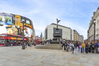 London, United Kingdom - 15 May 2025: Piccadilly Circus is the central meeting point where the