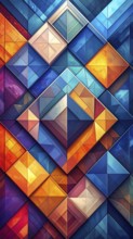 Abstract modern template, geometric effect stylized as mosaic tile, vibrant colorful business