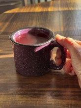 A single cup of hot coffee