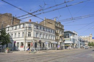 Old building, residential building, wooden house, Krisjana Barona iela, Old Town, Riga, Latvia