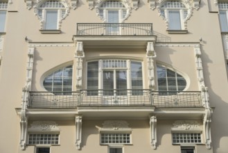 Art Nouveau residential building, Art Nouveau district, Alberta iela 4 - home of Michail