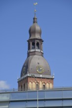 Cathedral, church tower, old town, Riga, Latvia