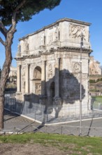 Protected Arch of Constantine with marble reliefs marble reliefs relief made of marble with scenes