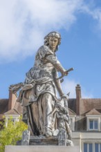 Statue of Jeanne Hachette, made by Gabriel-Vital Dubray (1813—1892), who liberated the city in