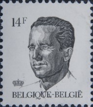 Baudouin of Belgium (1930-1993), King of the Belgians during 1951-1993. Portrait on a Belgian