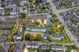 Aerial view, Kleve vocational college in the Kleve district Goch school town, Arnold Janssen