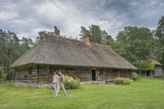 Wooden house, farmhouse, Latvian Ethnographic Open-air Museum, Brivdabas iela, Riga, Latvia