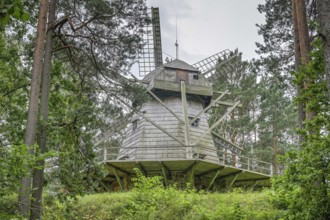 Windmill, Latvian Ethnographic Open-Air Museum, Brivdabas iela, Riga, Latvia