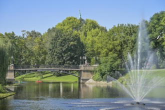 Fountain, City Canal, City Park, Riga, Latvia