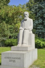 Memorial, composer Alfreds Kalnins, City Park, Riga, Latvia