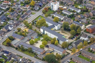 Aerial view, Kleve vocational college in the Kleve district Goch school town, Arnold Janssen