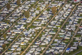 Flürener Feld, Wesel, Lower Rhine Westphalia, Germany, DE, Europe, aerial view, aerial photography,