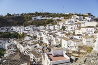 Setenil de las bodegas, cadiz, spain Looking down at setenil de las bodegas, a white village in