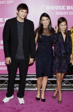 Tallulah Willis, Ashton Kutcher and Demi Moore at the Los Angeles premiere of 'House Bunny' held at