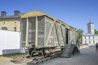 Alter Waggon Deutsche Reichsbahn, Museum of the Riga Ghetto and the Holocaust in Latvia, Lastadijas
