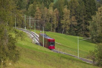 Stubaitalbahn, Telfer Wiesen, Telfes, Stubai Valley, Tyrol, Austria