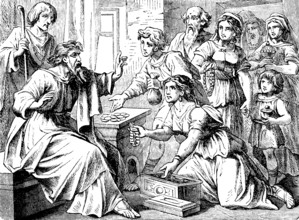 Paul receives gifts of love for the poor Christians in Jejuselah, Who collects much does not have