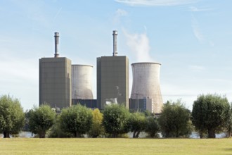 Huckiingen power plant, gas power plant of Hüttenwerke Krupp Mannesmann, HKM, Duisburg, Ruhr area,