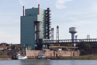 Hüttenwerke Krupp Mannesmann, HKM, Werkshafen am Rhein, Duisburg, Ruhr Area, North