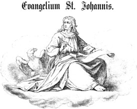 Introduction to the Gospel of John, John the Baptist, Eagle, Scroll, Pen, Cloud, Title, New