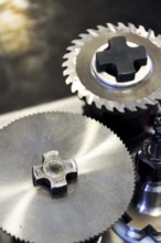 Modern CNC milling machine cutters, industry 4.0 concept Prague Czech republic